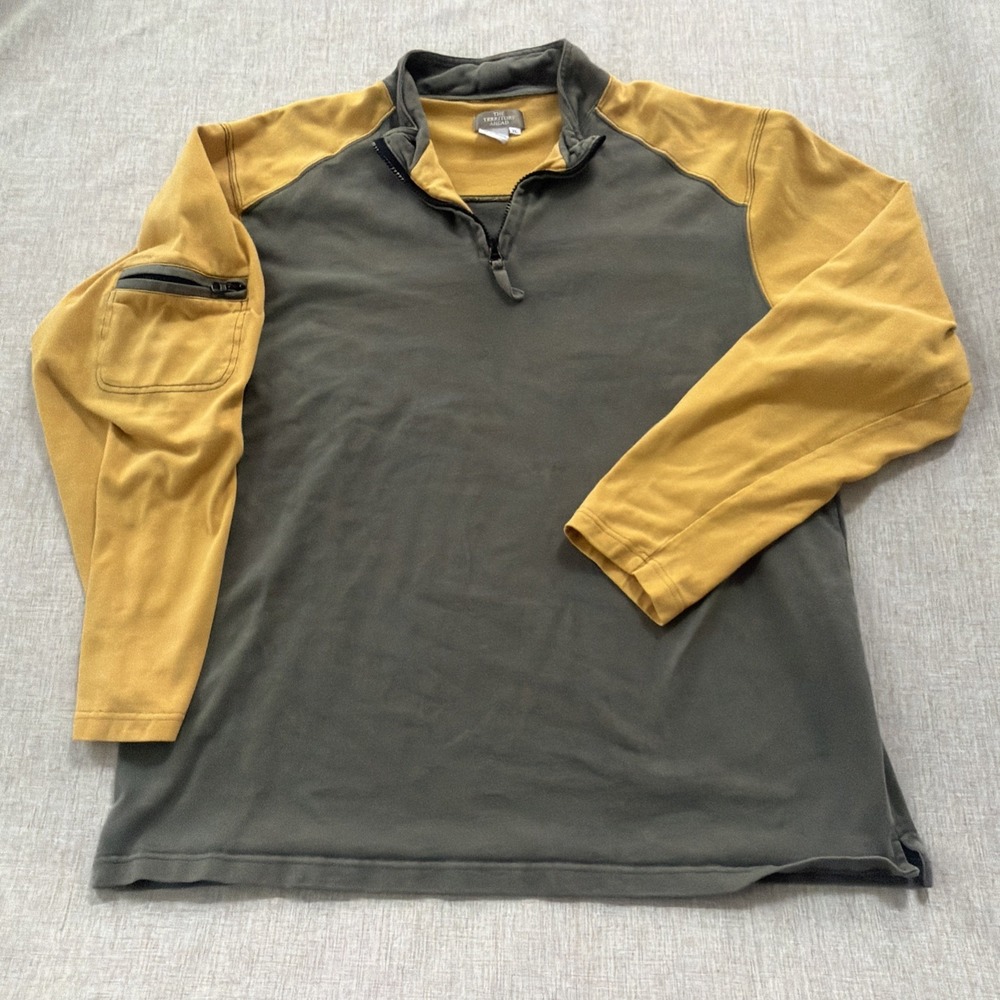 The Territory Ahead 1/4 Zip Pullover Shirt Men's XL Colorblock Long Sleeve
